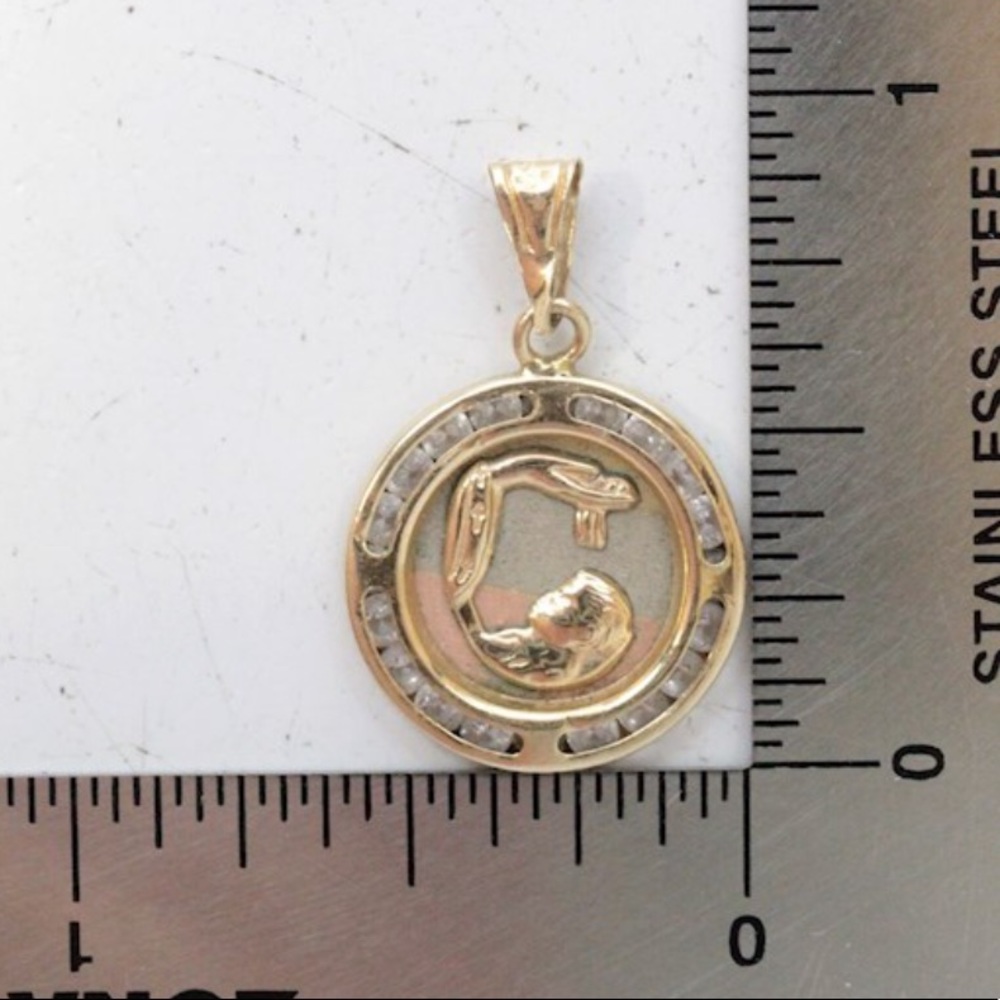 Preloved Solid 10K Baptism Pendant - Picture 6 of 7